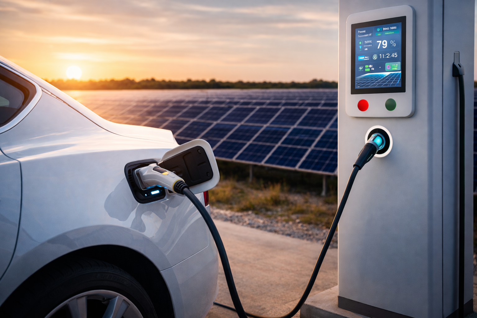 Engineer at a monitoring workstation in the Xskylight operations center, reviewing real-time solar fleet data